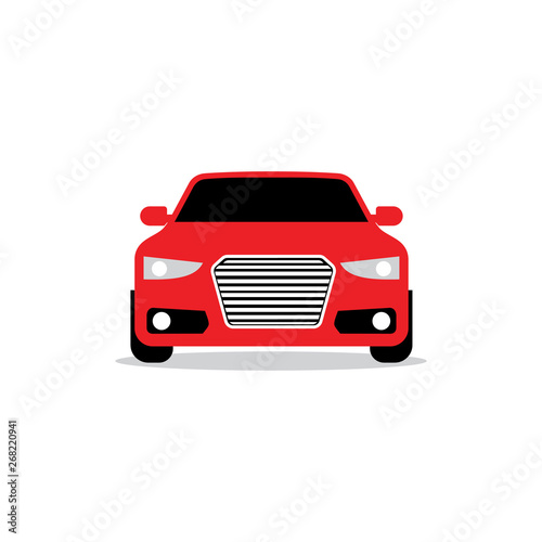 illustration of red car icon