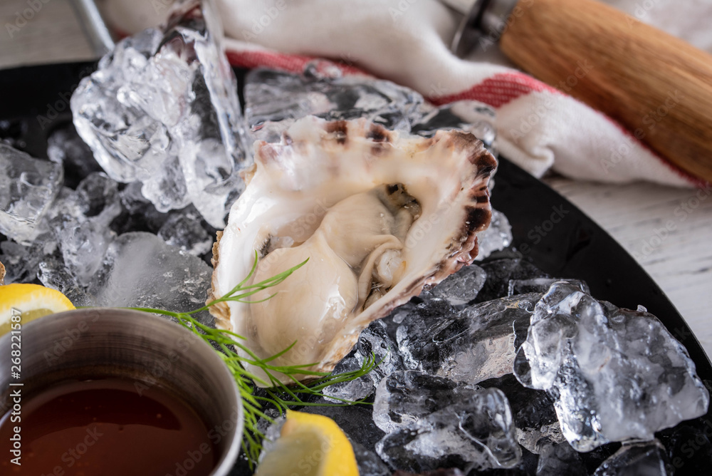 raw oyster platter image