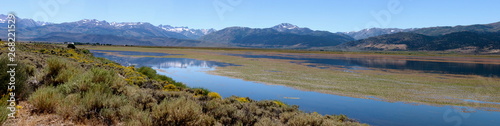 Reservoir in Bridgeport California in the Eastern Sierra Nevada Mountains in Stanislaus National Forest
