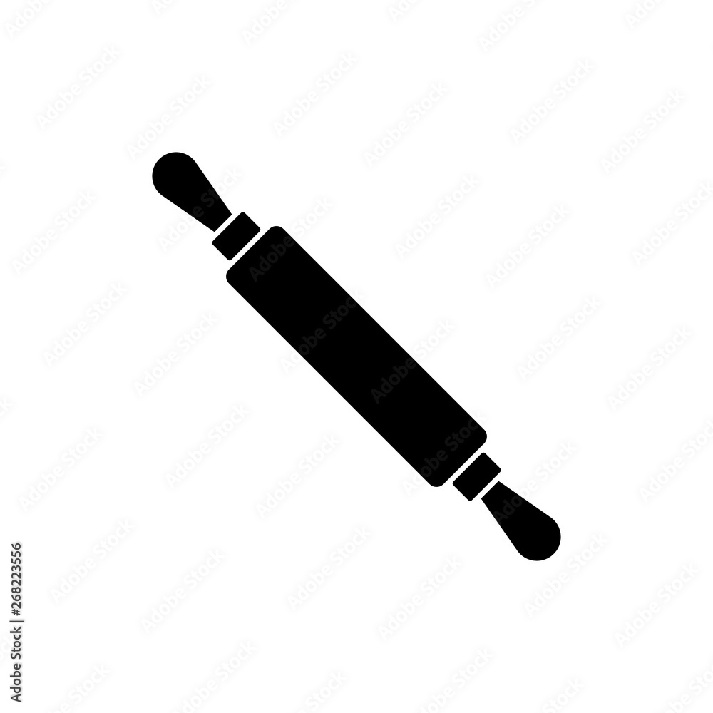 Rolling pin icon. Bread roller icon vector illustration. Rolling pin icon. Bread roller icon vector illustration.