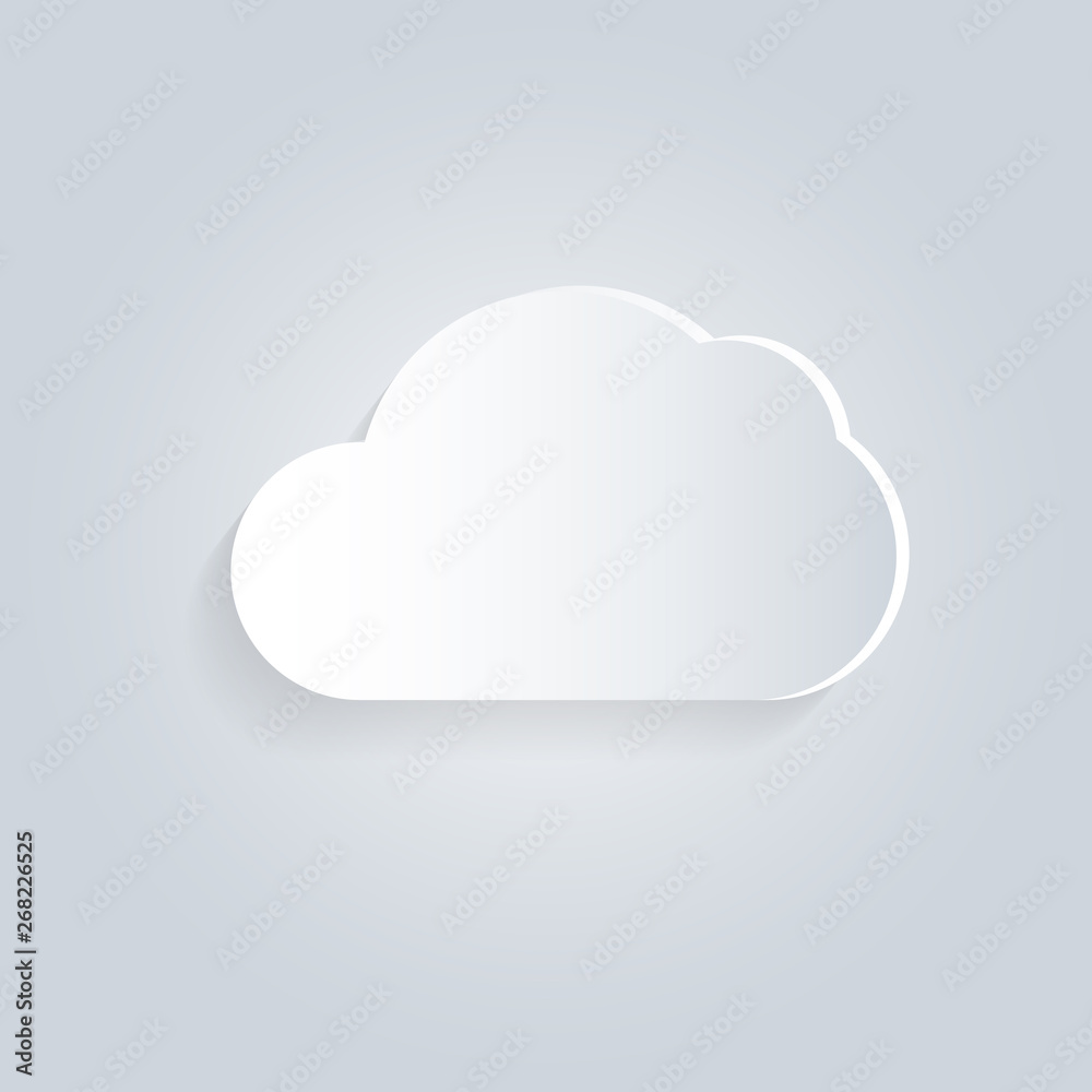Paper cloud icon. Upload on cloud vector icon Internet symbol sign. Download computing data illustration. Storage server button. Save database navigation emblem. Paper cloud icon. Upload on cloud vector icon Internet symbol sign. Download computing data illustration. Storage server button. Save database navigation emblem.