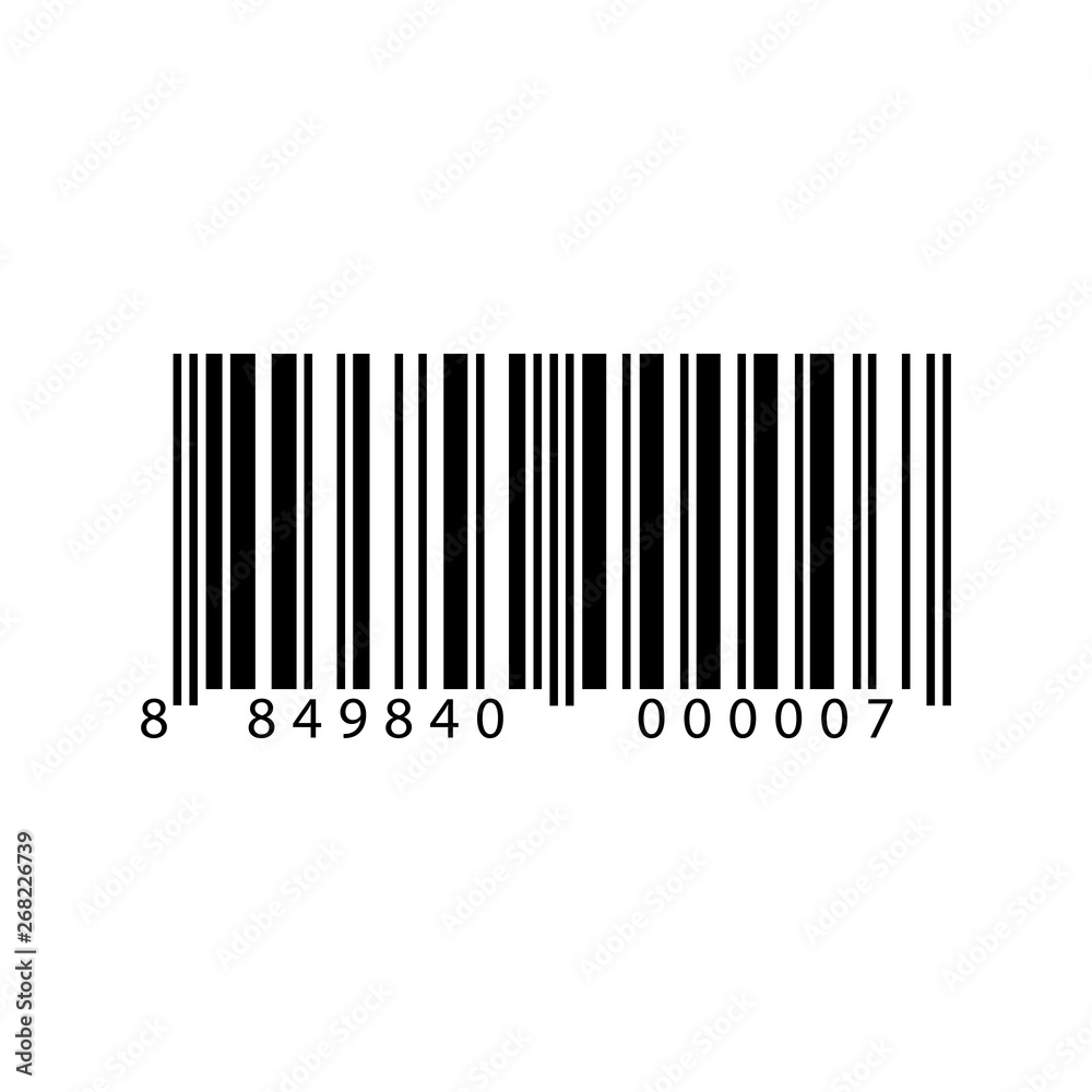 Realistic Barcode. Bar code sale data symbol. Shop sticker. Sell scaner emblem. Supermarket identification price illustration. Realistic Barcode. Bar code sale data symbol. Shop sticker. Sell scaner emblem. Supermarket identification price illustration.