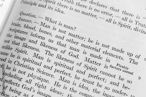 Section on "What is Man" from the Christian Science "Science and Health" by Mary Baker Eddy
