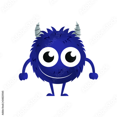 Cute Crazy Monster Character