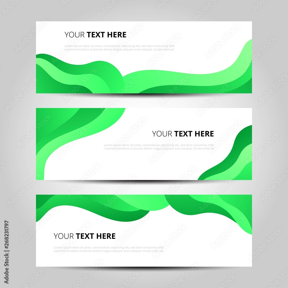 ABSTRACT MODERN BANNERS