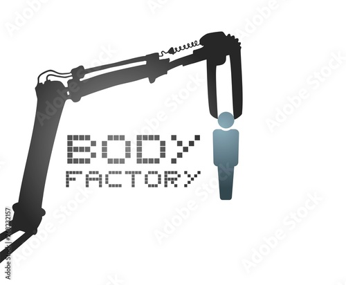 Design of human factory illustration photo