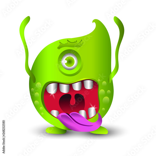 Cute Crazy Monster Character