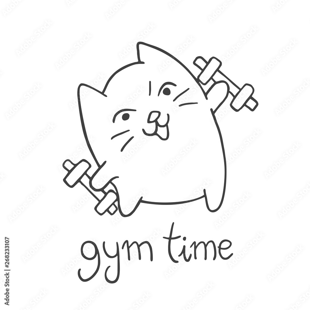 gym time illustration gym time illustration