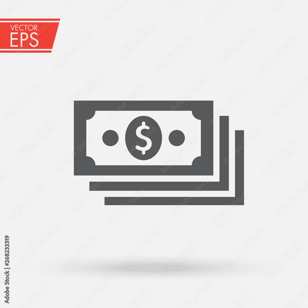 Dollar stack pack icon. Stack of cash or money for apps and websites. Finance and economy sign. Money banknotes. USA currency note symbol. American bucks vector pictogram. Success business symbol. Dollar stack pack icon. Stack of cash or money for apps and websites. Finance and economy sign. Money banknotes. USA currency note symbol. American bucks vector pictogram. Success business symbol.