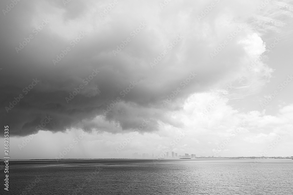 miami bajo lluvia