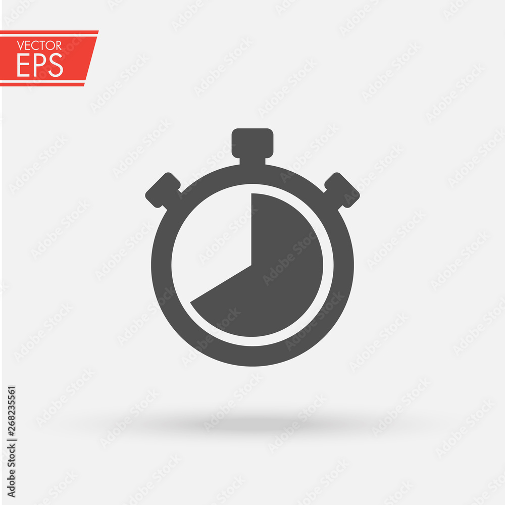 Timer icon vector. Waiting, chronometer, Time stopwatch and Clock concept. Sign isolated on white background. Clock timer alert in Trendy Flat style for graphic design, Web site, UI. EPS10 Timer icon vector. Waiting, chronometer, Time stopwatch and Clock concept. Sign isolated on white background. Clock timer alert in Trendy Flat style for graphic design, Web site, UI. EPS10