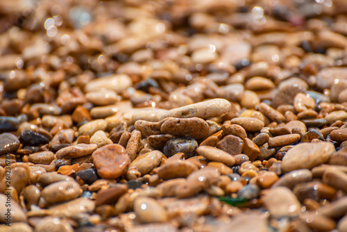 Sea pebble background