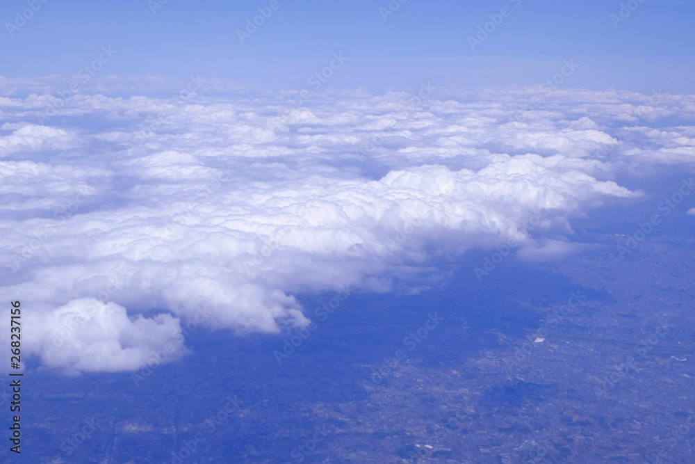 Fototapeta premium 空 上空 旅 ビジネス イメージ