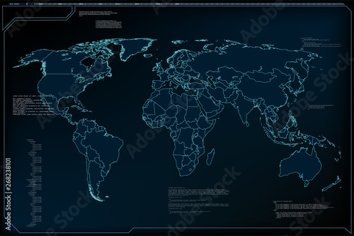 Internet of things (IoT) and networking concept for connected devices. Spider web of network connections with on a futuristic blue background