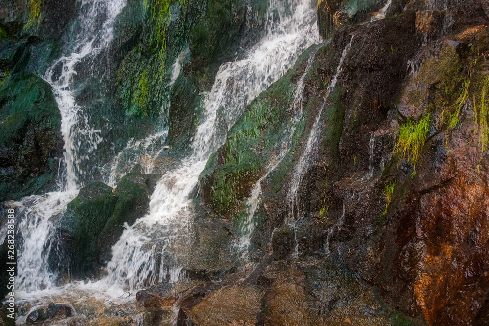 Beautiful generic water falls scenery with copy space. Nature and water concept. Hohwald waterfall landscape, Vosges, France. Beautiful generic water falls scenery with copy space. Nature and water concept. Hohwald waterfall landscape, Vosges, France.