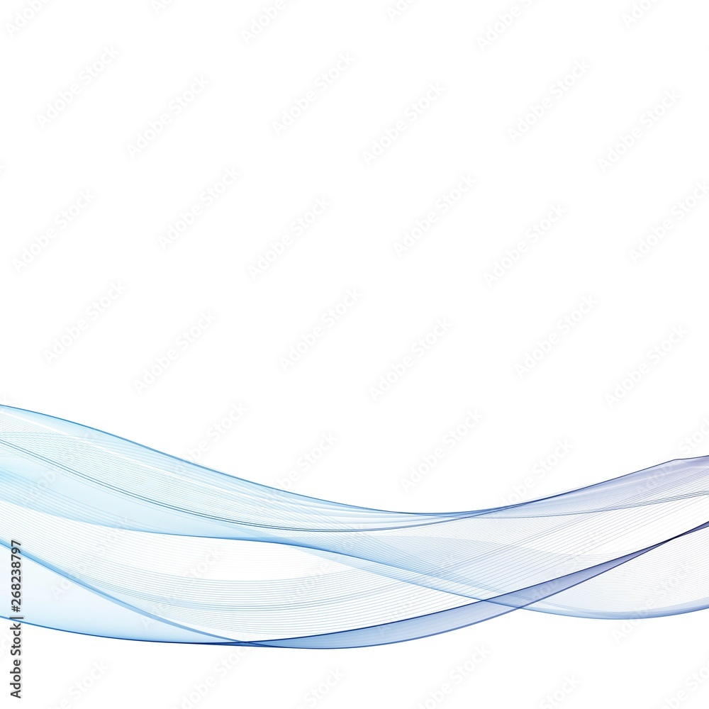 Fototapeta premium blue wave. layout for design. idea for business. eps 10