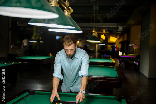  Search alamy All images Ball and Snooker Player, man play snooker  photo