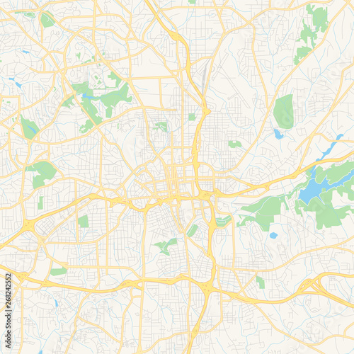 Empty vector map of Winston   Salem  North Carolina  USA
