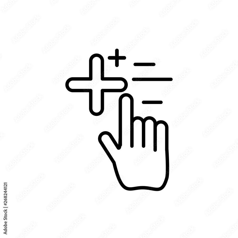 hand cursor index with add pluss symbol hand cursor index with add pluss symbol
