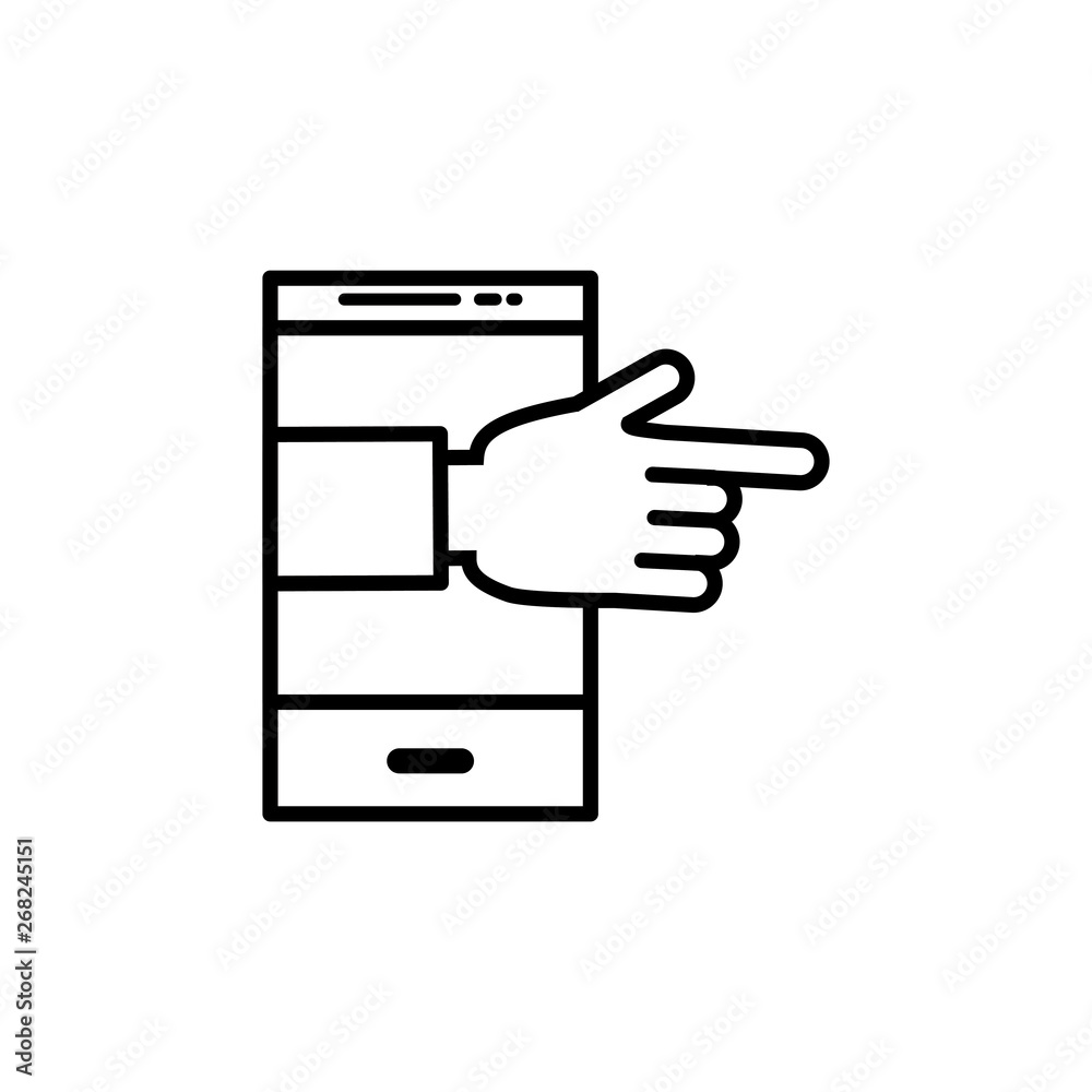 hand user with smartphone device hand user with smartphone device