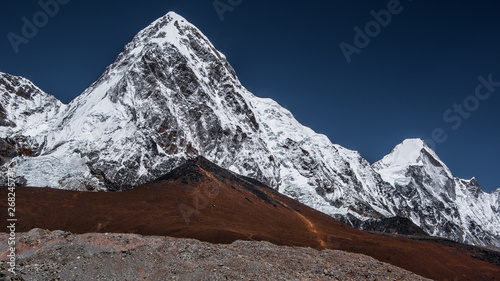 Landscape view of Kala Patar (5,643 m). Sagarmatha (Everest) National Park, Nepal. photo