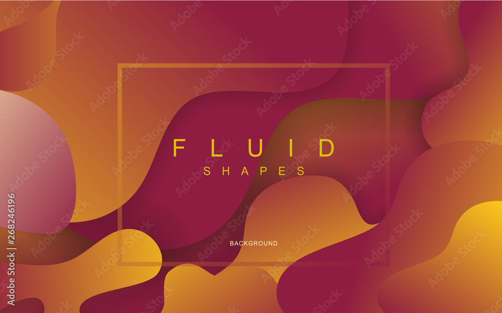 Fluid Shapes abstract Background for banners presentations,landing page and template. Vector design. no3