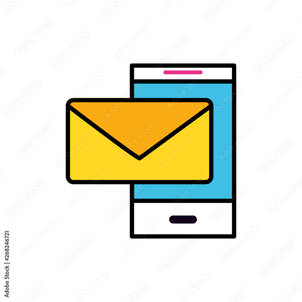 smartphone device with envelope email send smartphone device with envelope email send