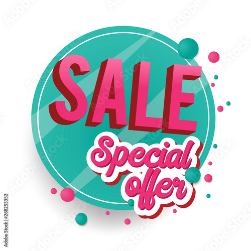 Special offer sale sign