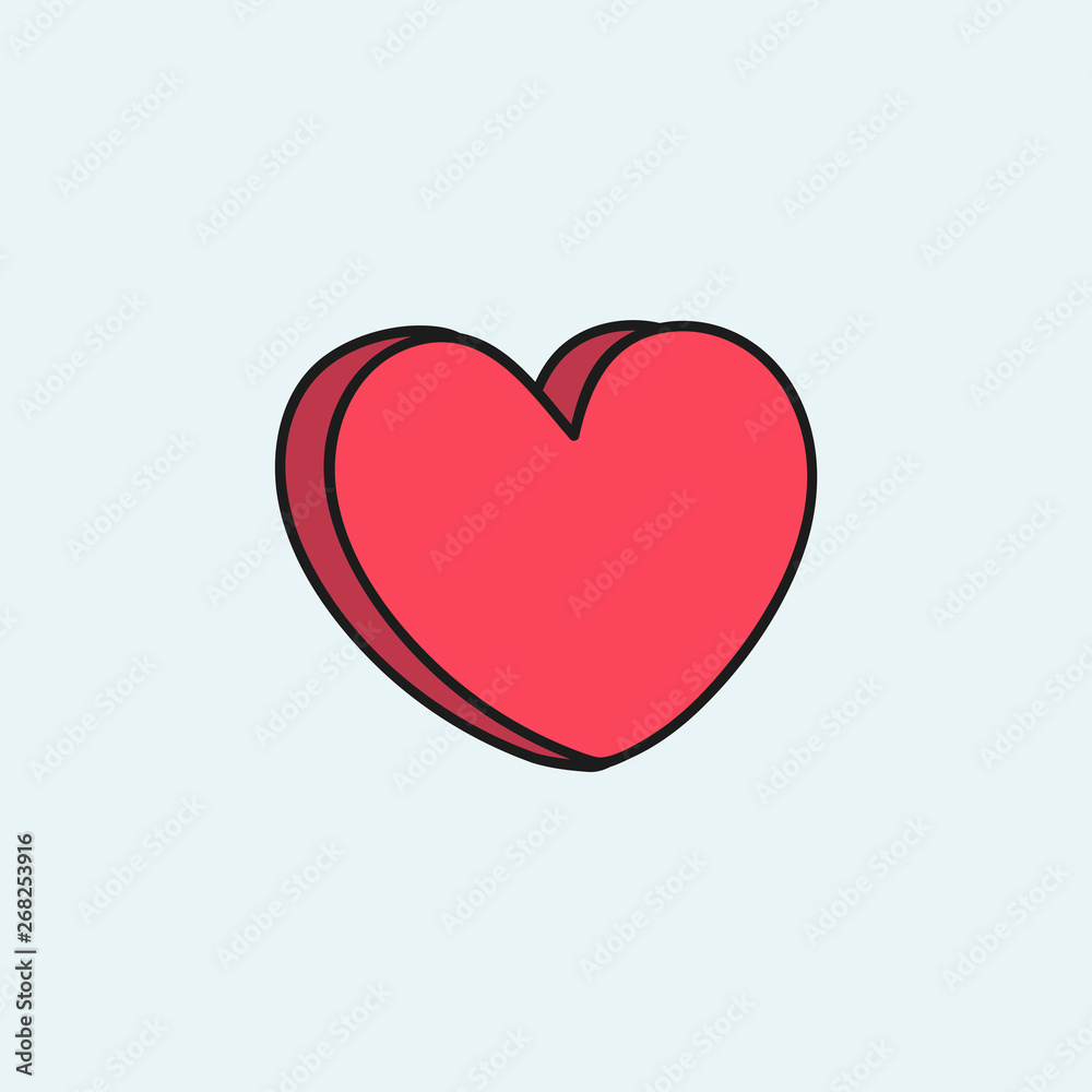 Cute heart design