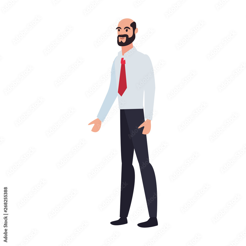 businessman standing character