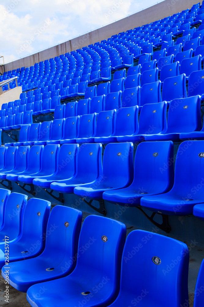 Fototapeta premium The stadium was empty of stands