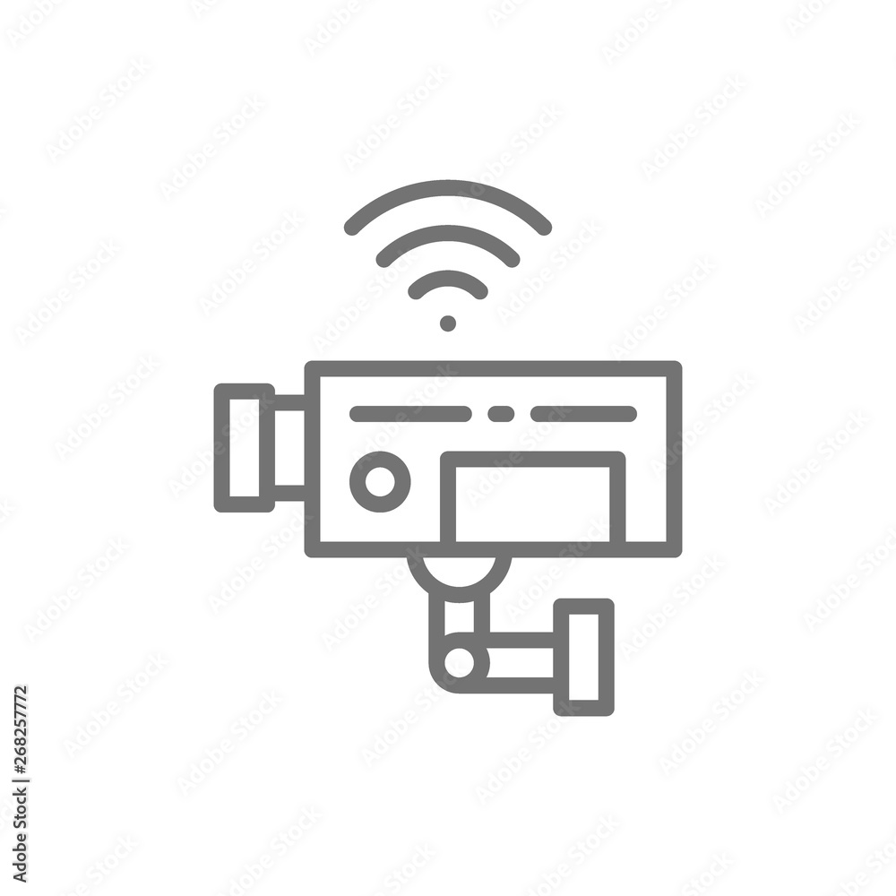 Security camera, surveillance, CCTV line icon. Security camera, surveillance, CCTV line icon.