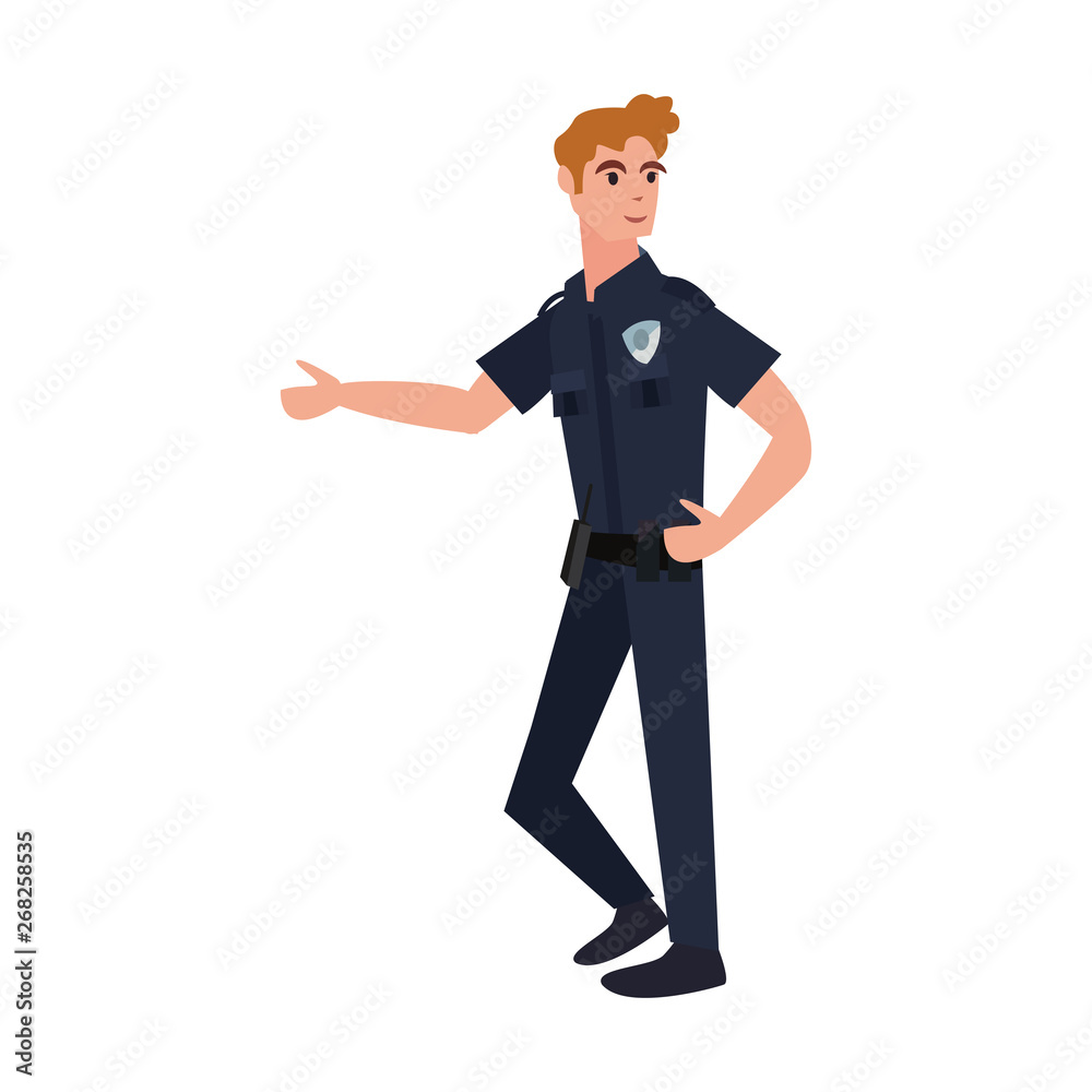 policeman character uniform policeman character uniform
