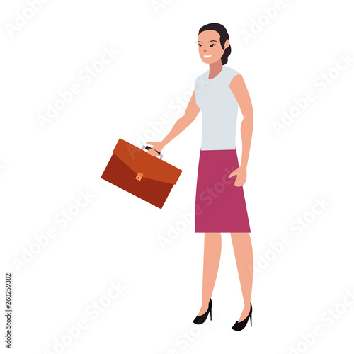 business woman with briefcase
