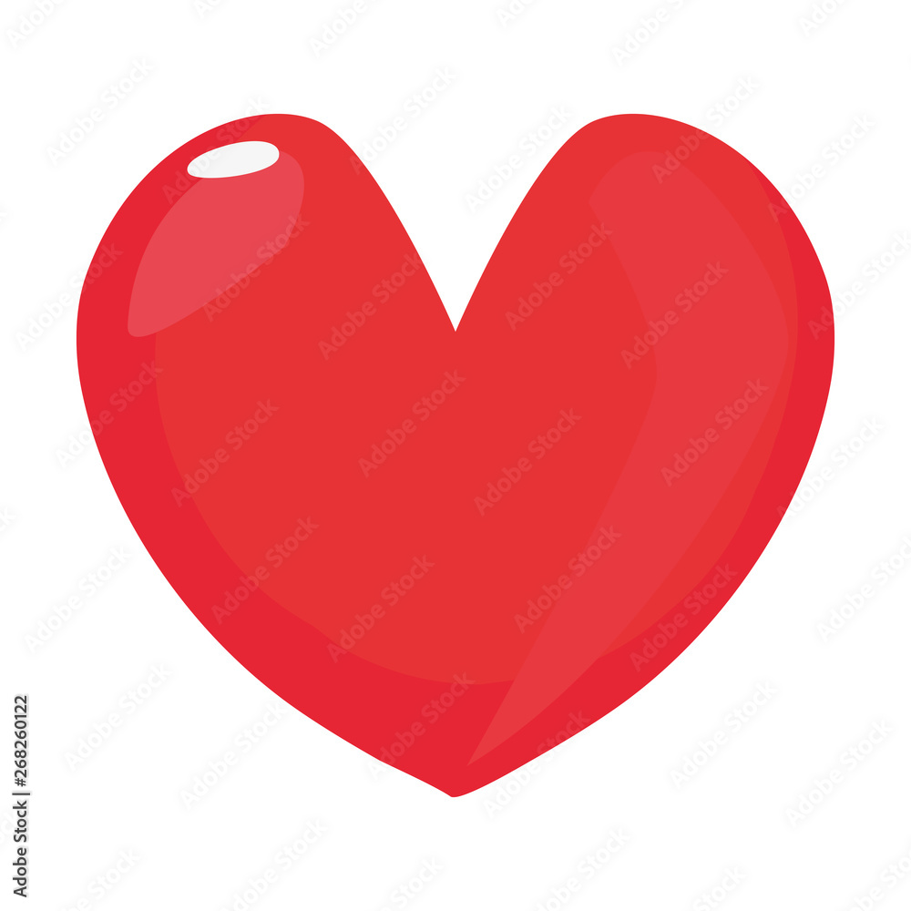 red love heart