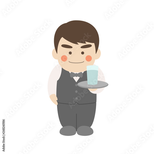 男性キャラクターウェイター