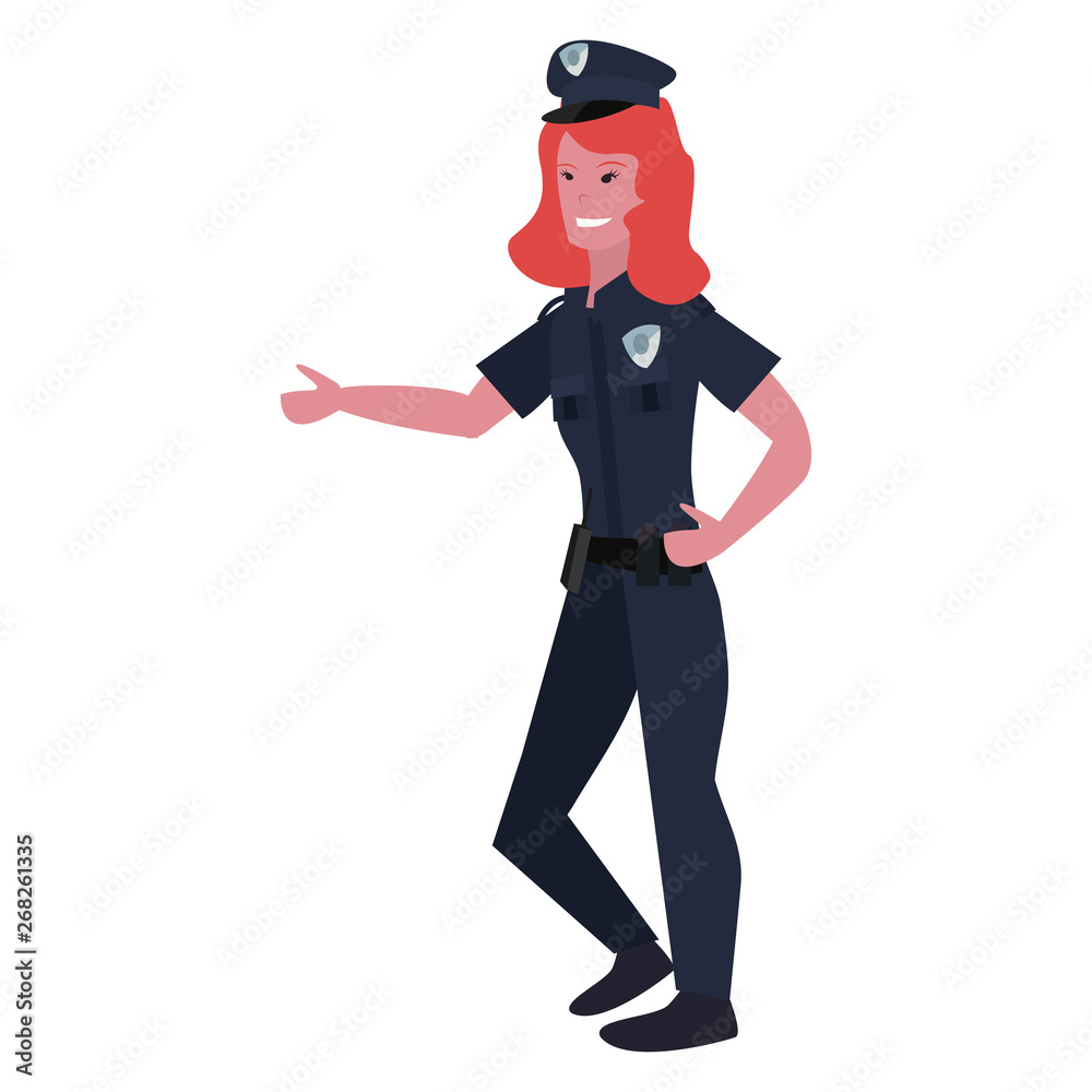 female policeman character uniform female policeman character uniform