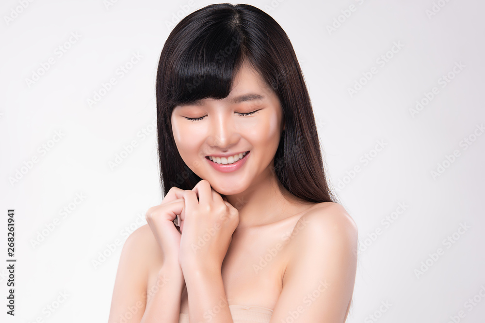 Beautiful Young asian Woman with Clean Fresh Skin Beautiful Young asian Woman with Clean Fresh Skin