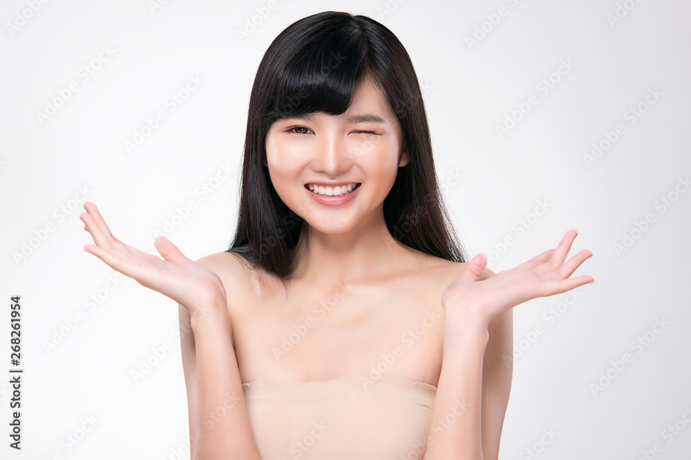 Beautiful Young asian Woman with Clean Fresh Skin Beautiful Young asian Woman with Clean Fresh Skin