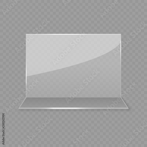 Acrylic glass table card display