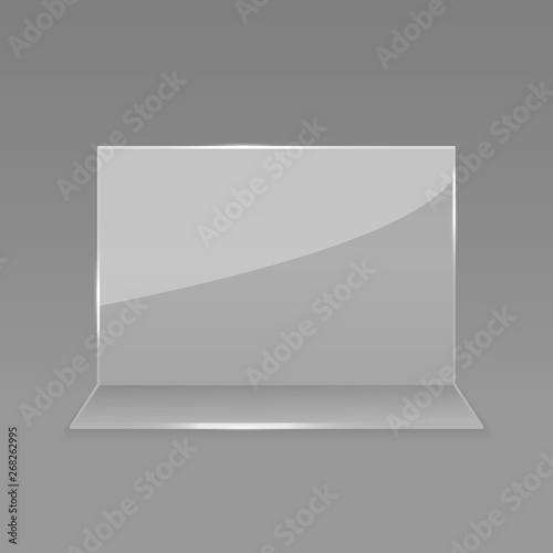 Acrylic glass table card display