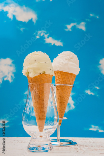 イタリアンジェラート　Italian gelato delicious ice cream © norikko