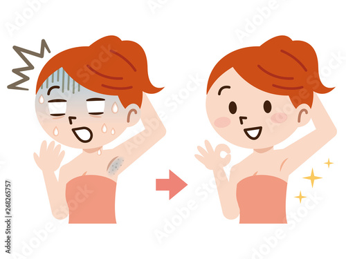脇　脱毛　ビフォーアフター