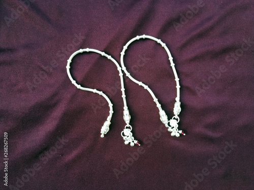 indian traditional leg wear jewelry Payal or kandora 