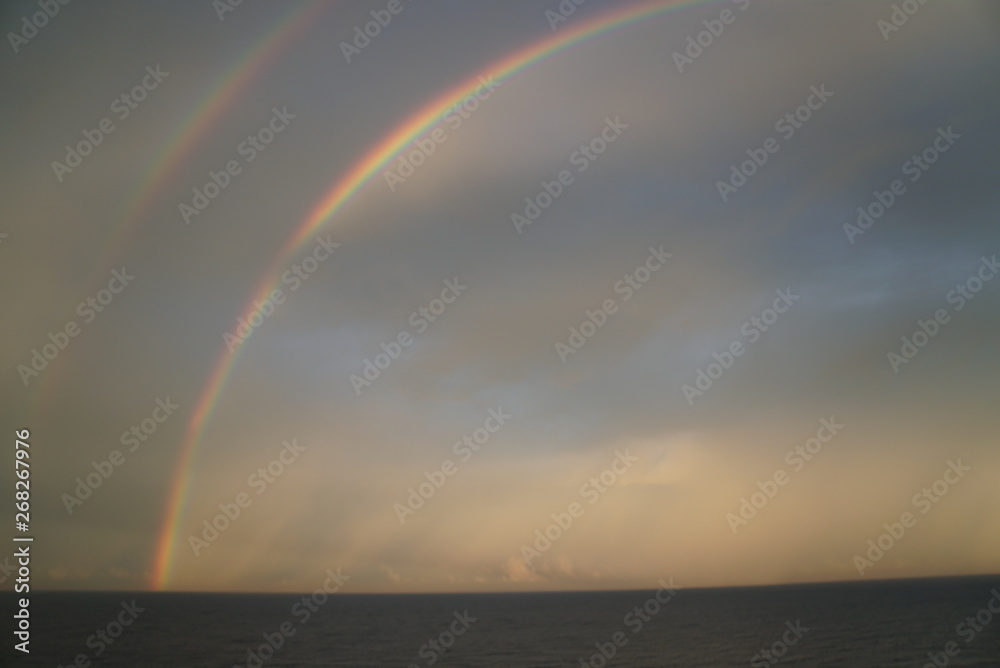 Double Rainbow over the sea Double Rainbow over the sea