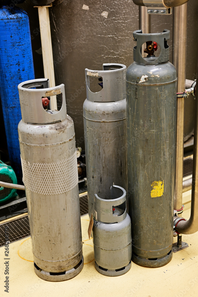 Gas bomb without connection gray. Gas bomb without connection gray.