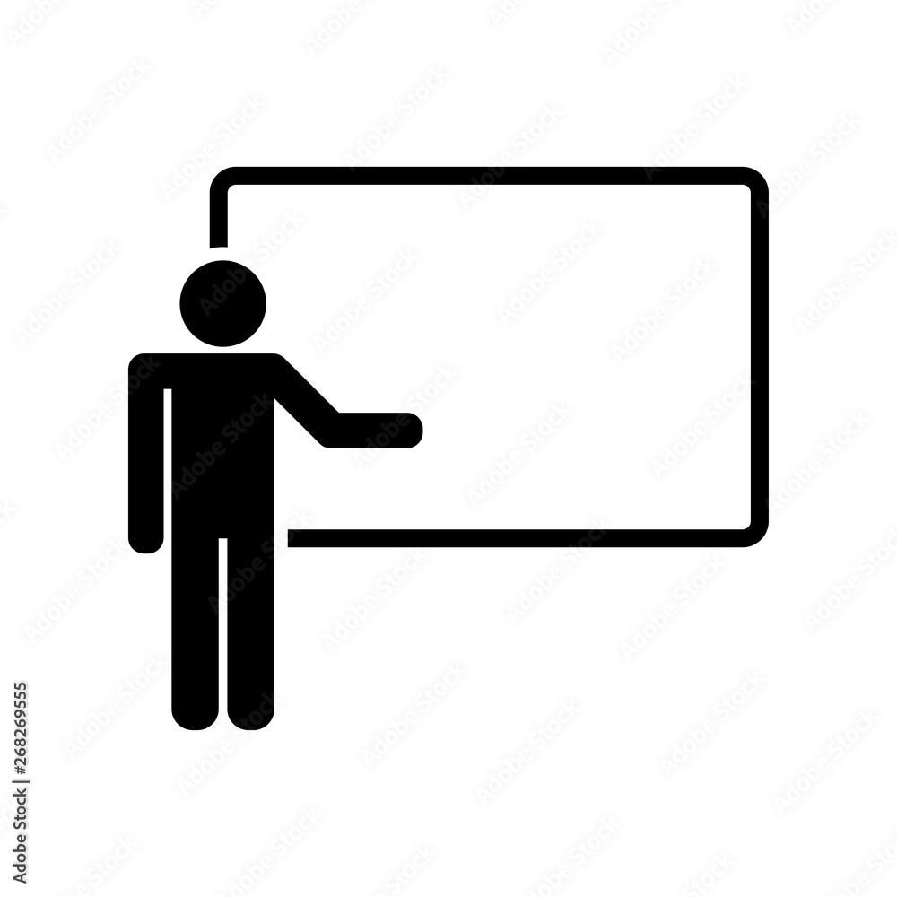 teacher - presentation icon teacher - presentation icon