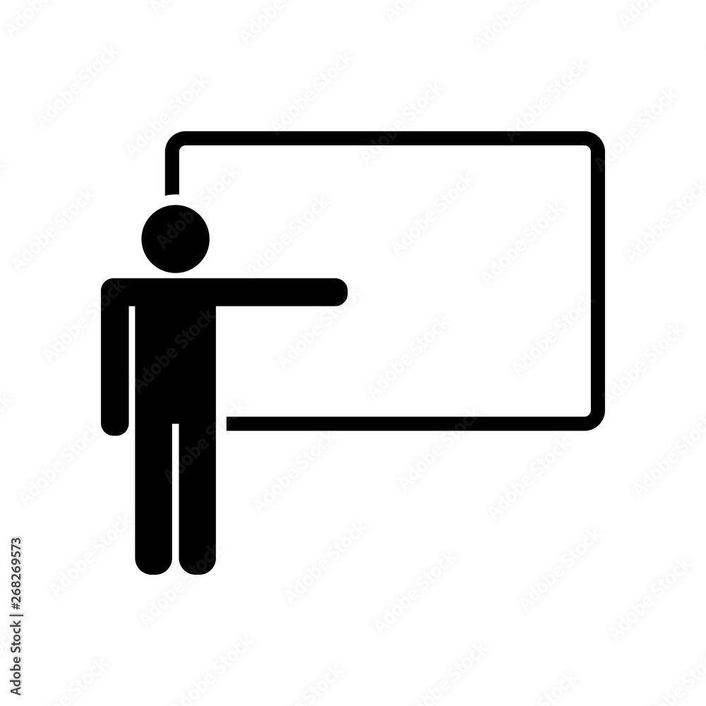 teacher - presentation icon teacher - presentation icon