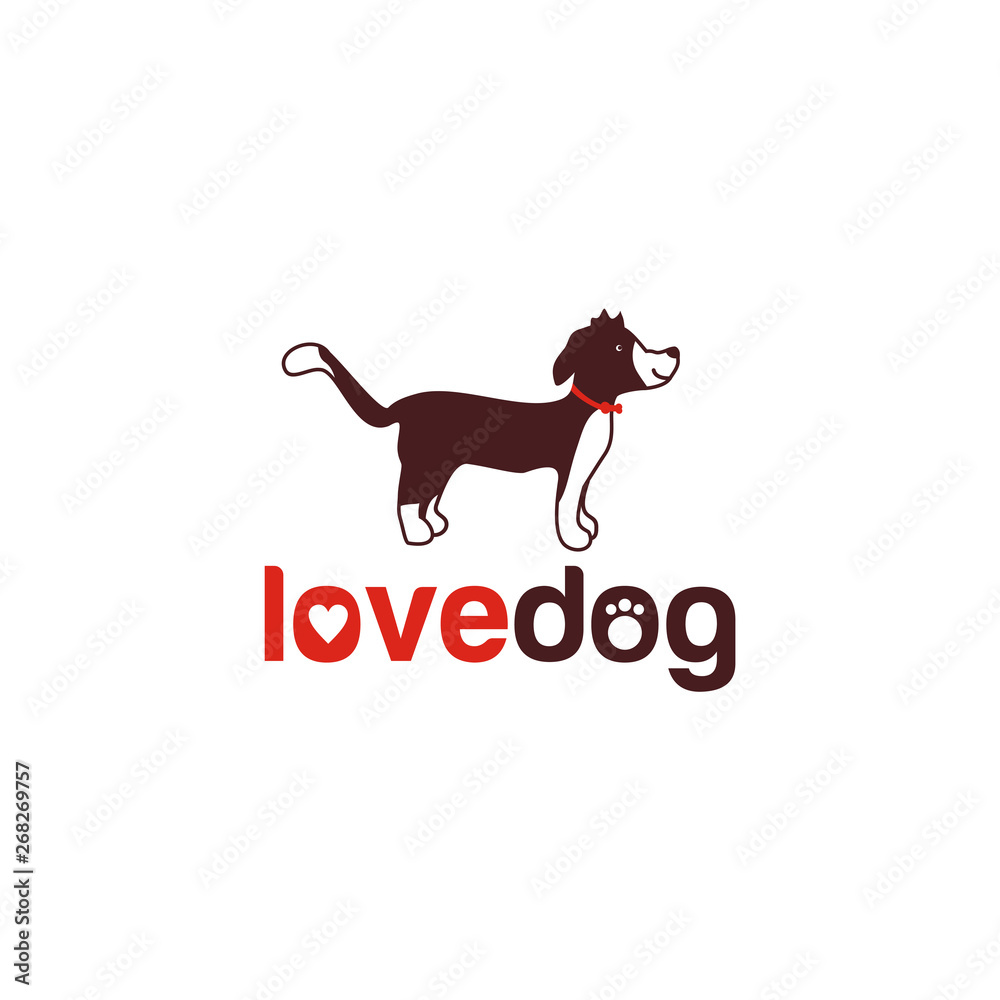 Dog icon logo design vector template Dog icon logo design vector template