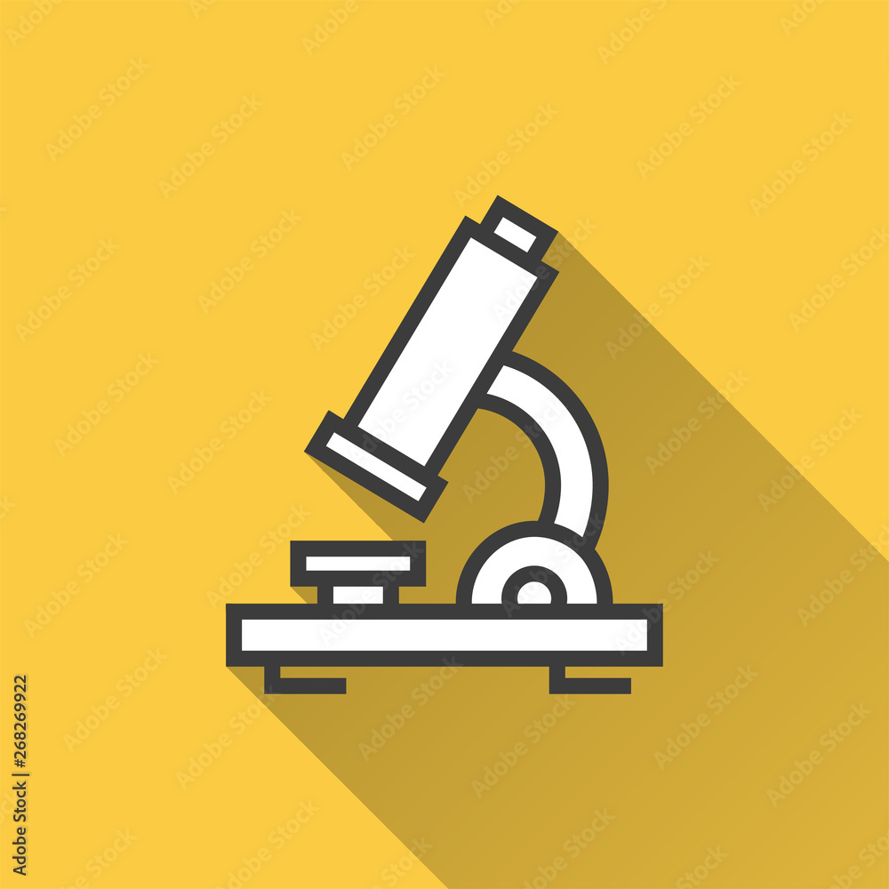 Obraz premium Microscope - vector icon for graphic and web design.